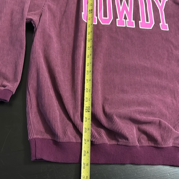 One eleven north Purple 'Howdy' Corduroy Sweatshirt - Picture 2 of 6